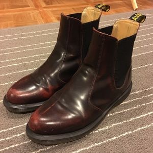 Dr. Martens Flora red boots